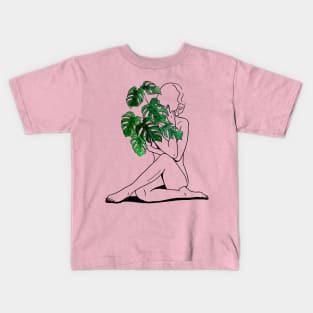 Plants Divine Feminine Energy Kids T-Shirt